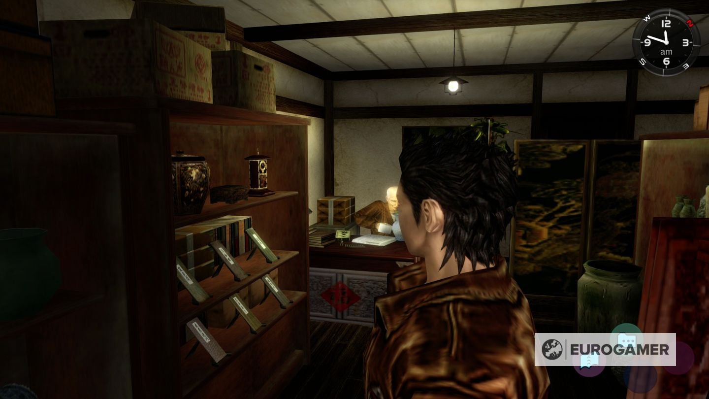 Shenmue Finding the Phoenix Mirror, where to use the Mysterious Key